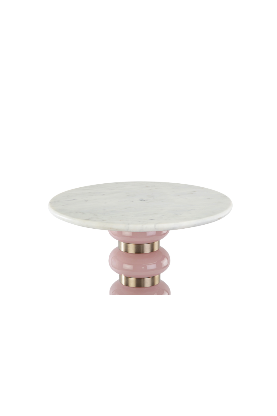 Pink and Marble End Table