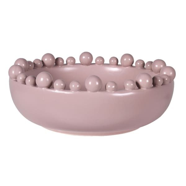 Matt Blush Bobble Edged Bowl