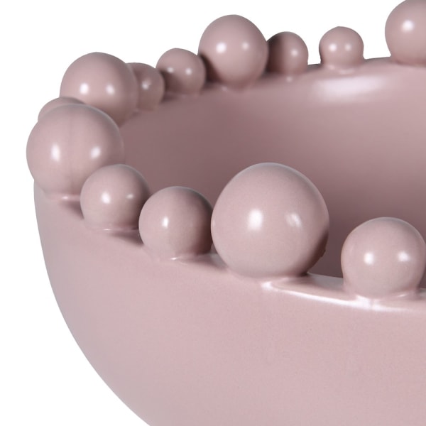 Matt Blush Bobble Edged Bowl