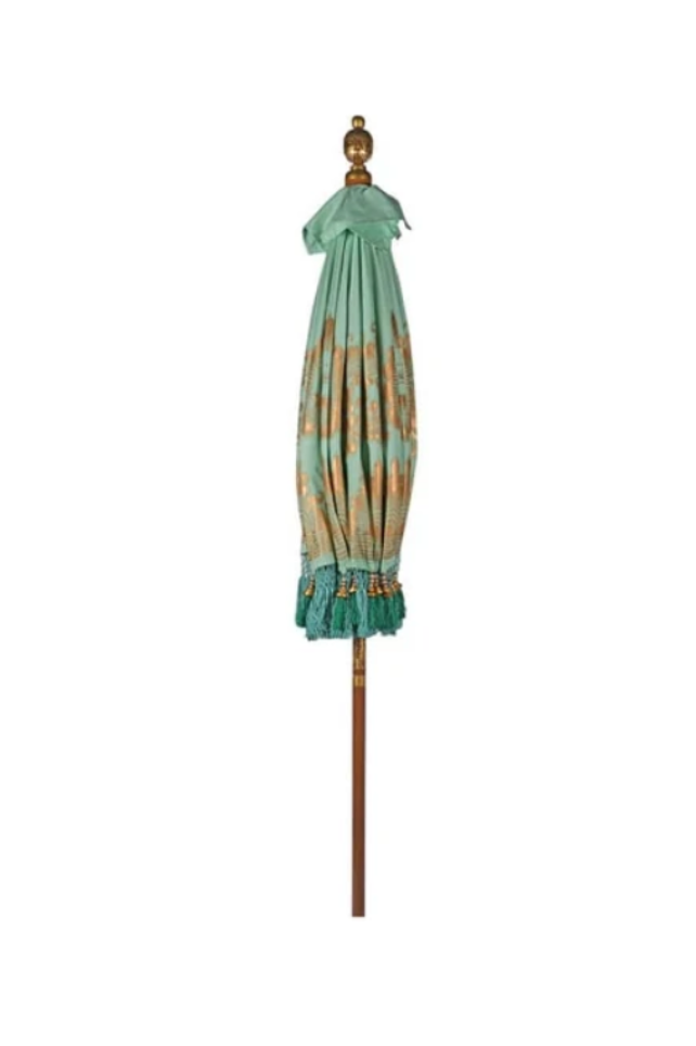 Hand Painted Mint Parasol