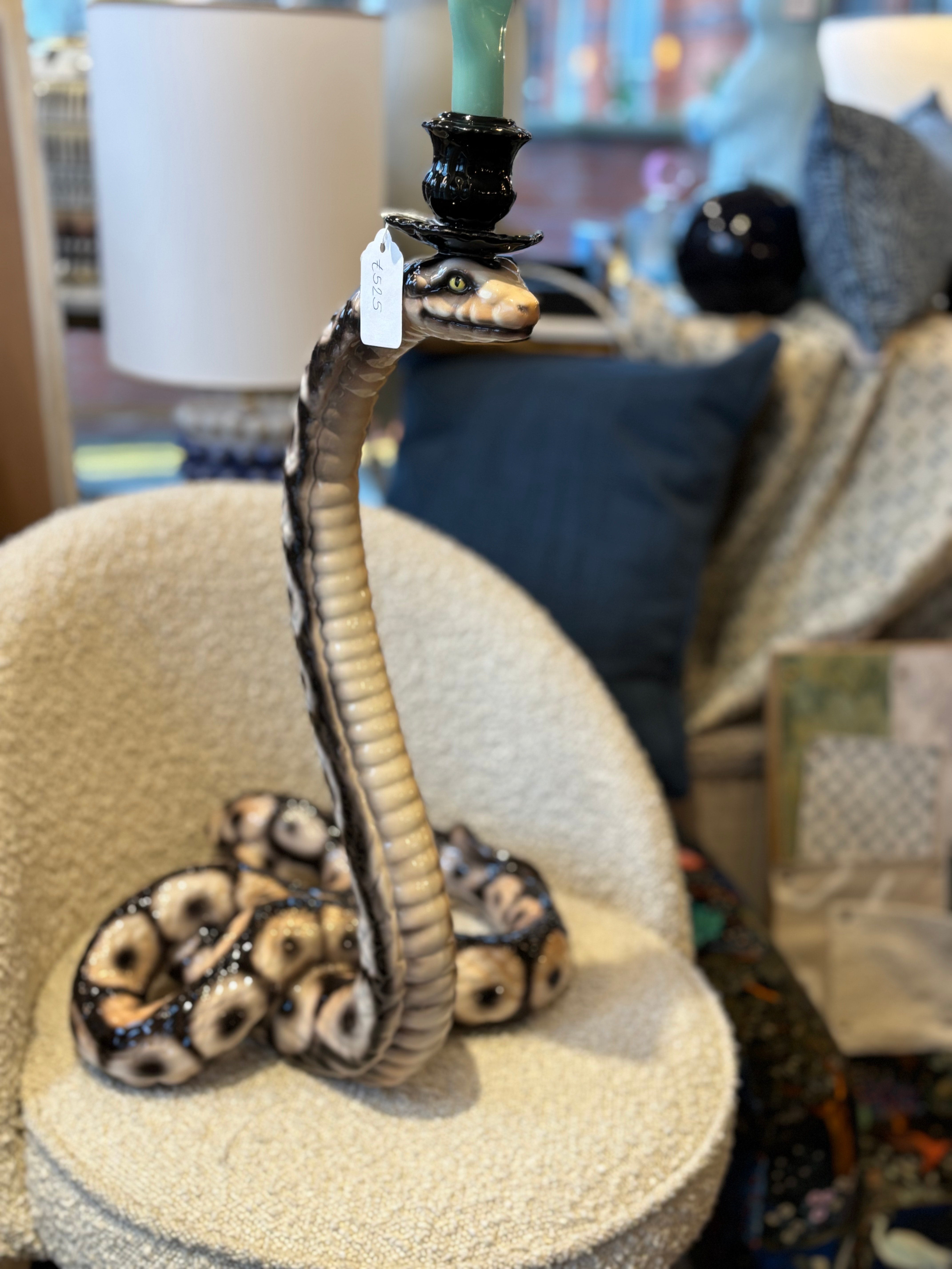 Large Python Candle holder