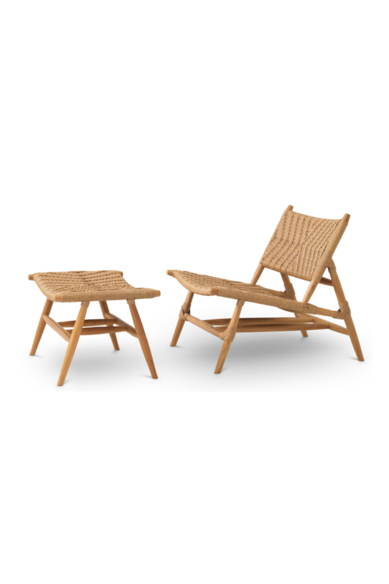 Outdoor Chair and Foot Stool