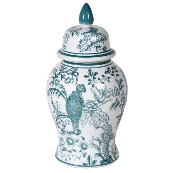 Blue Parrot Jar