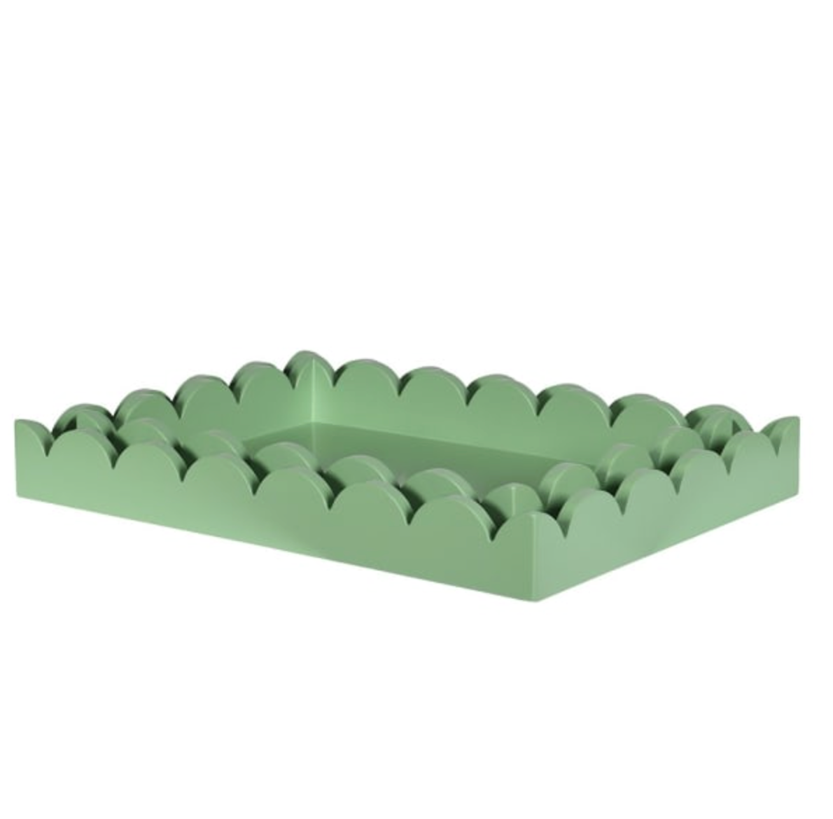 Set of 2 Mint Petal Trays