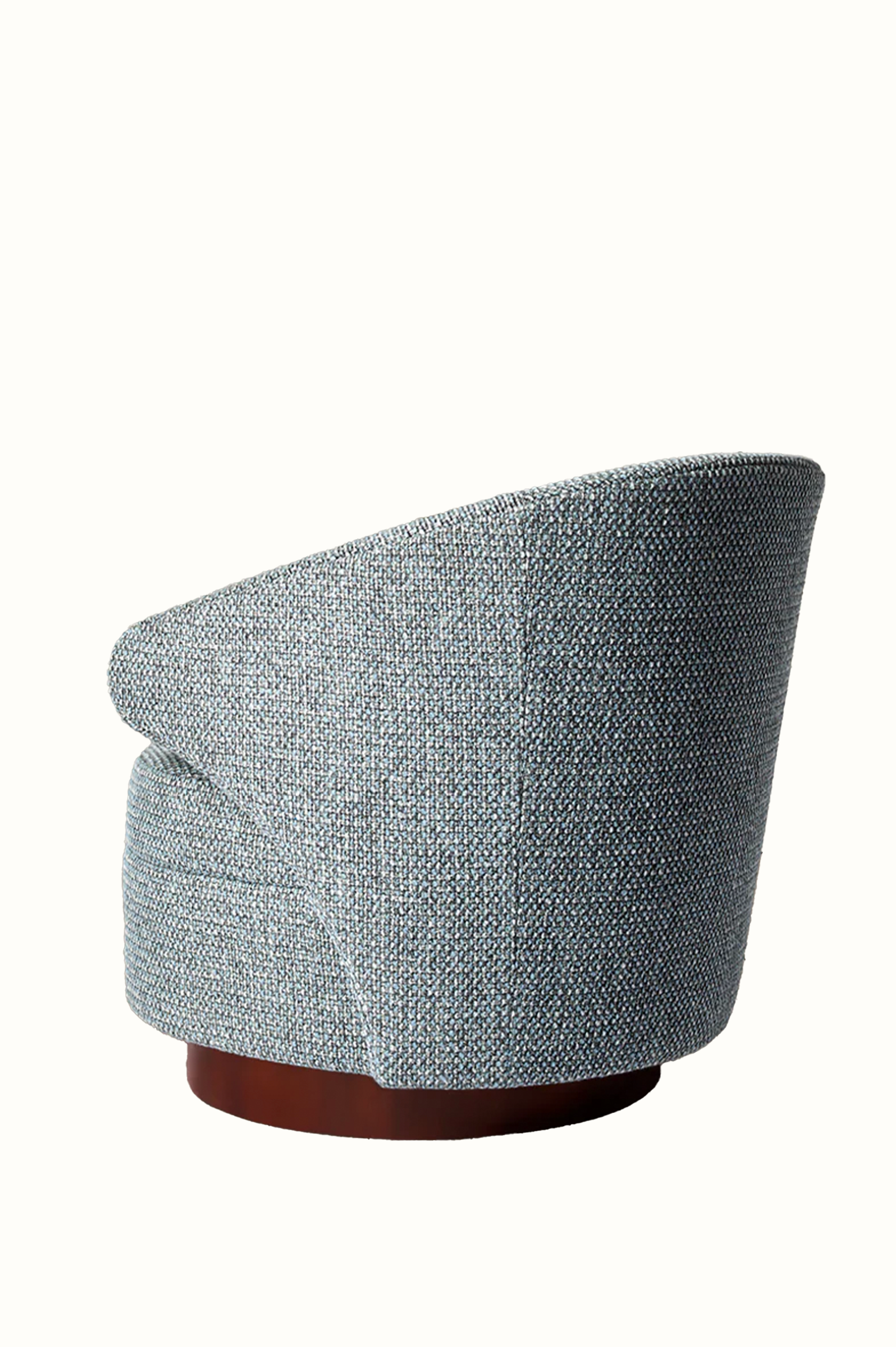 Blue Swivel Armchair