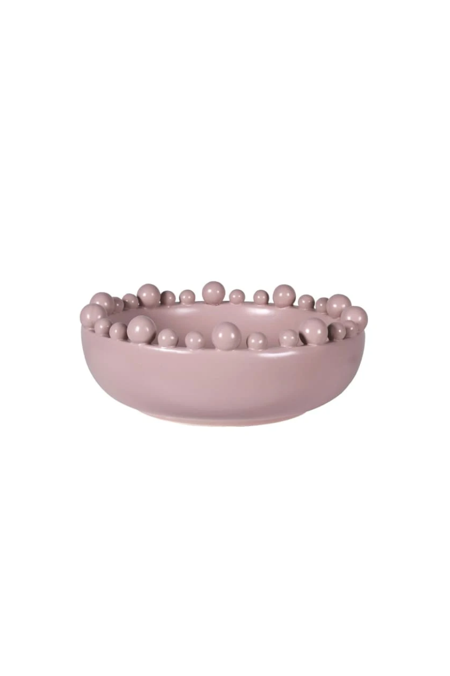 Matte Blush Bobble Edged Bowl