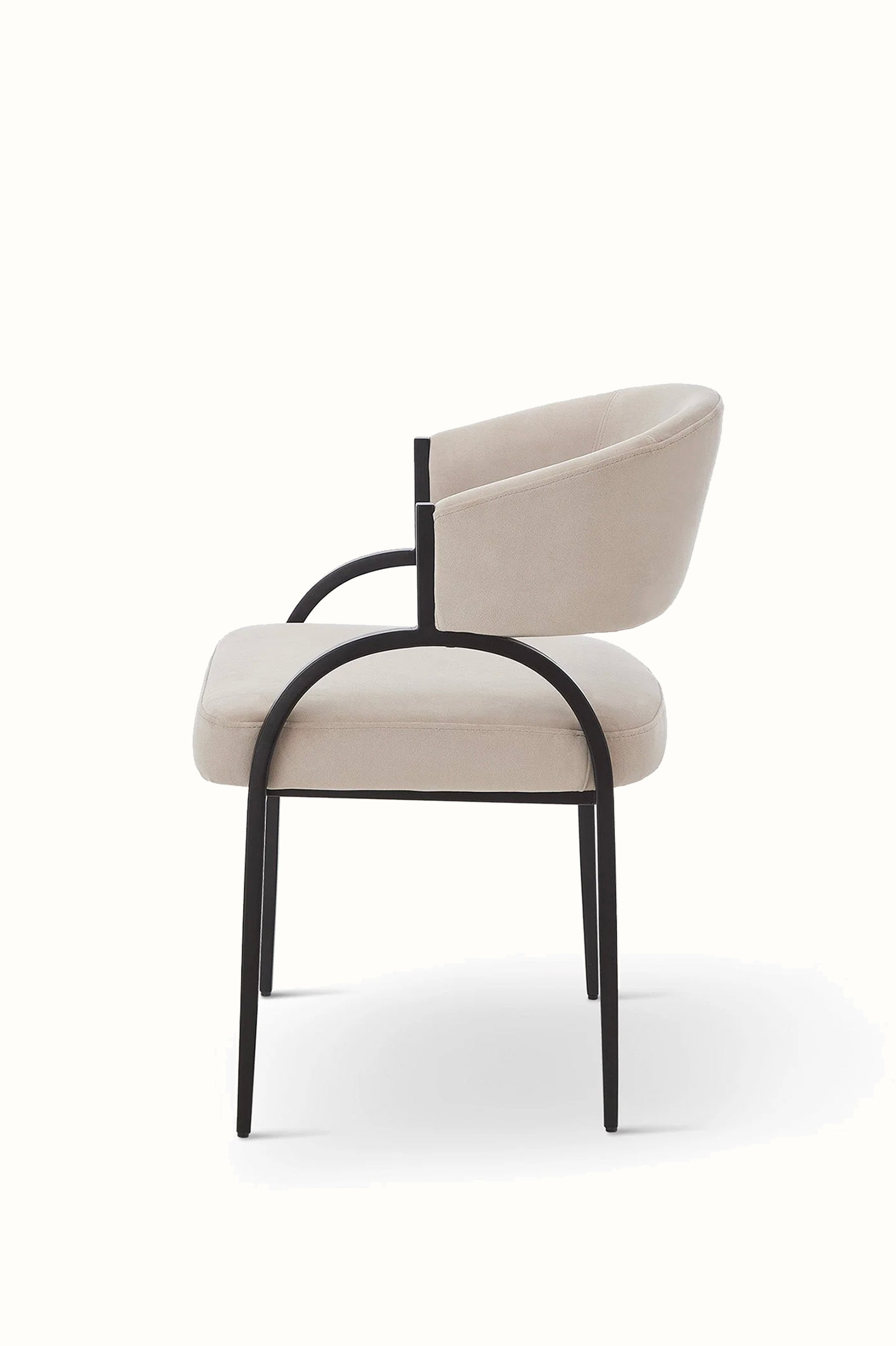 Grey Upholstered Dining Chair