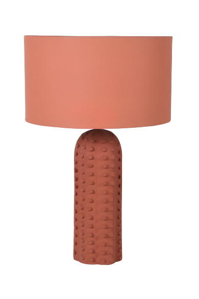 Terracotta Bobble Table Lamp with Shade