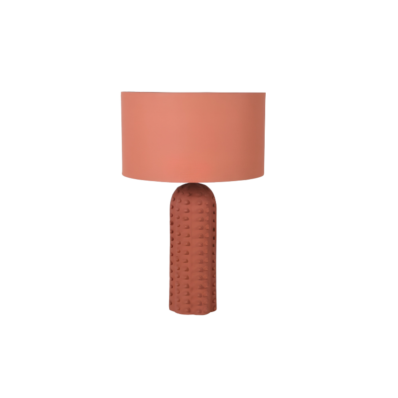 Terracotta Bobble Table Lamp with Shade