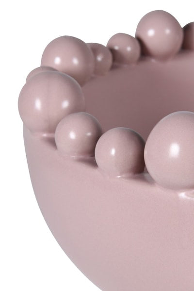 Matte Blush Bobble Edged Bowl