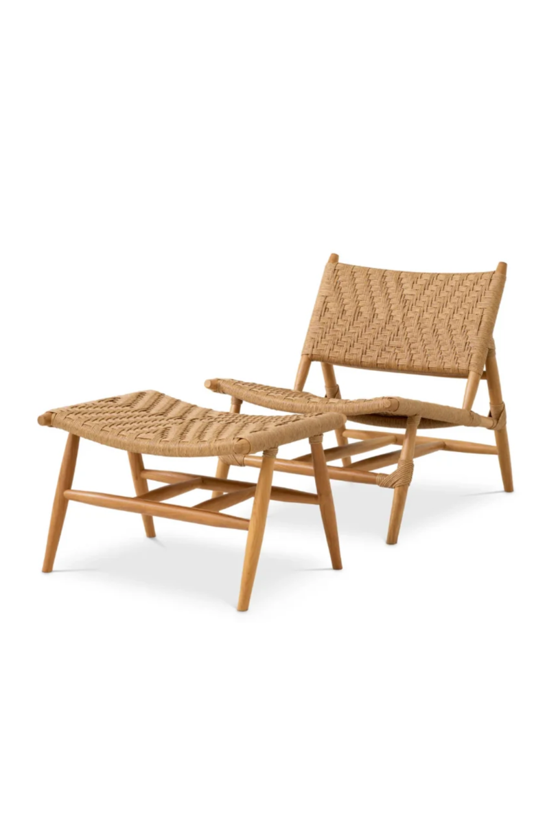 Outdoor Chair and Foot Stool