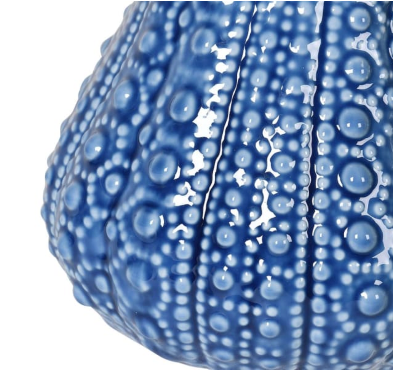 Large Blue Urchin Jug
