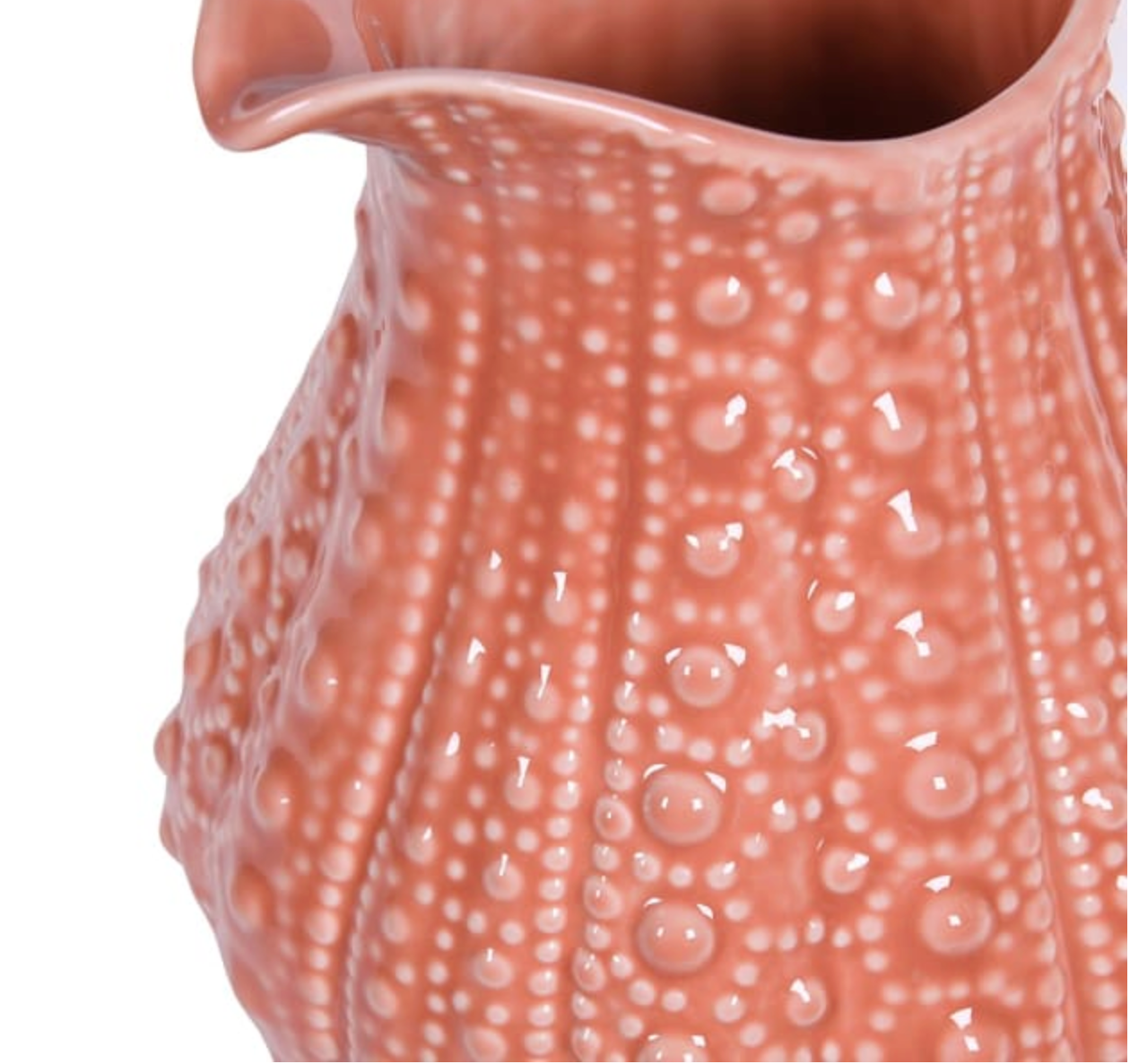 Large Pink Urchin Jug