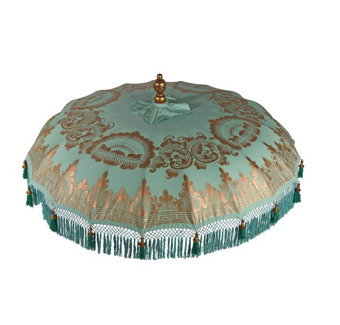 Hand Painted Mint Parasol