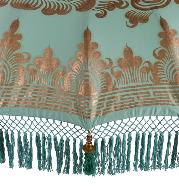 Hand Painted Mint Parasol