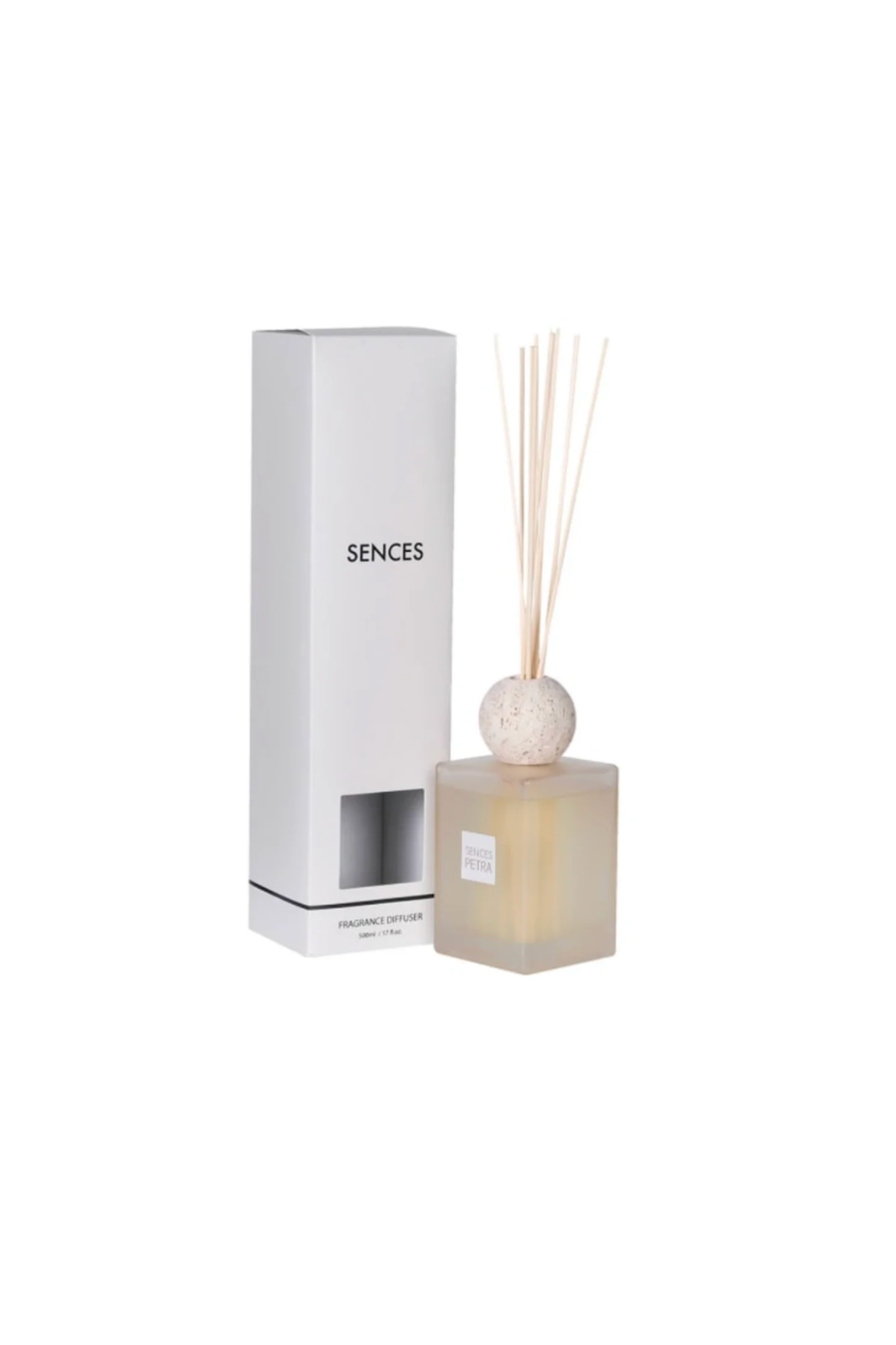 Sences Petra Large Reed Diffuser with Travertine Ball Top