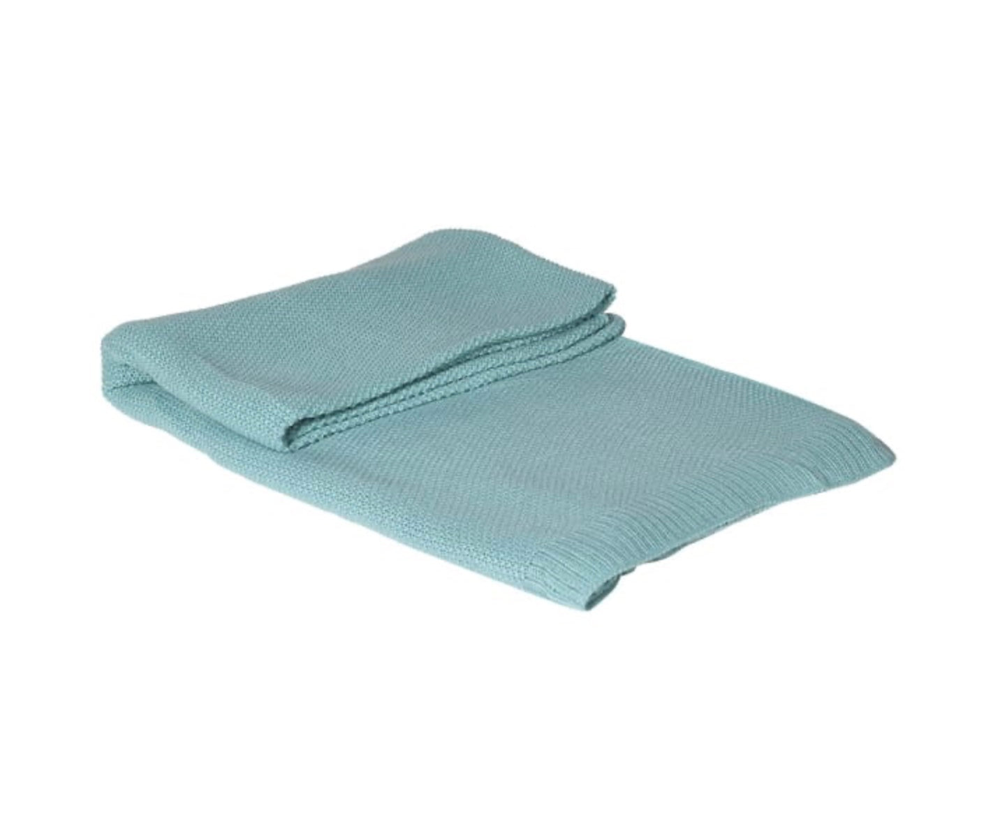 Aqua Knitted Throw