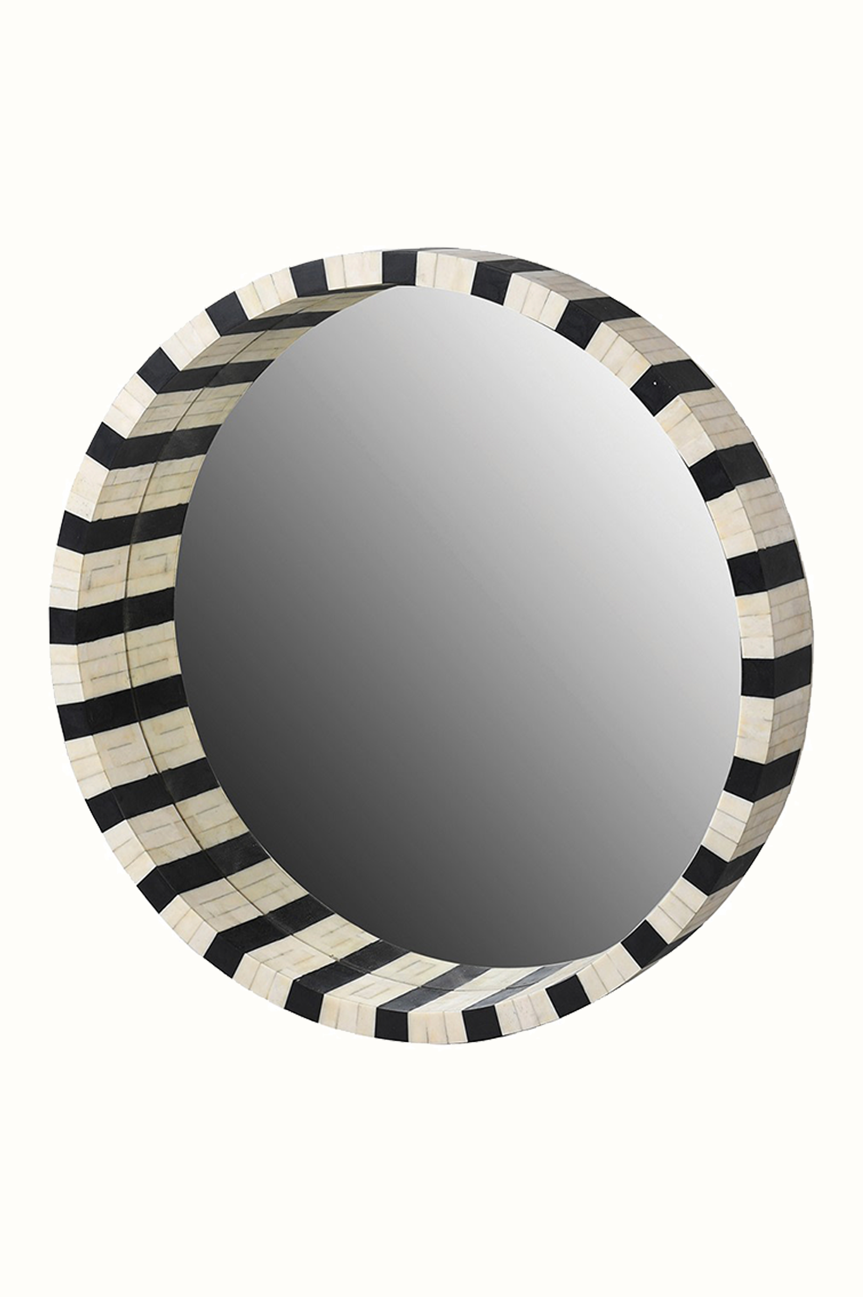 Black & White Porthole Mirror