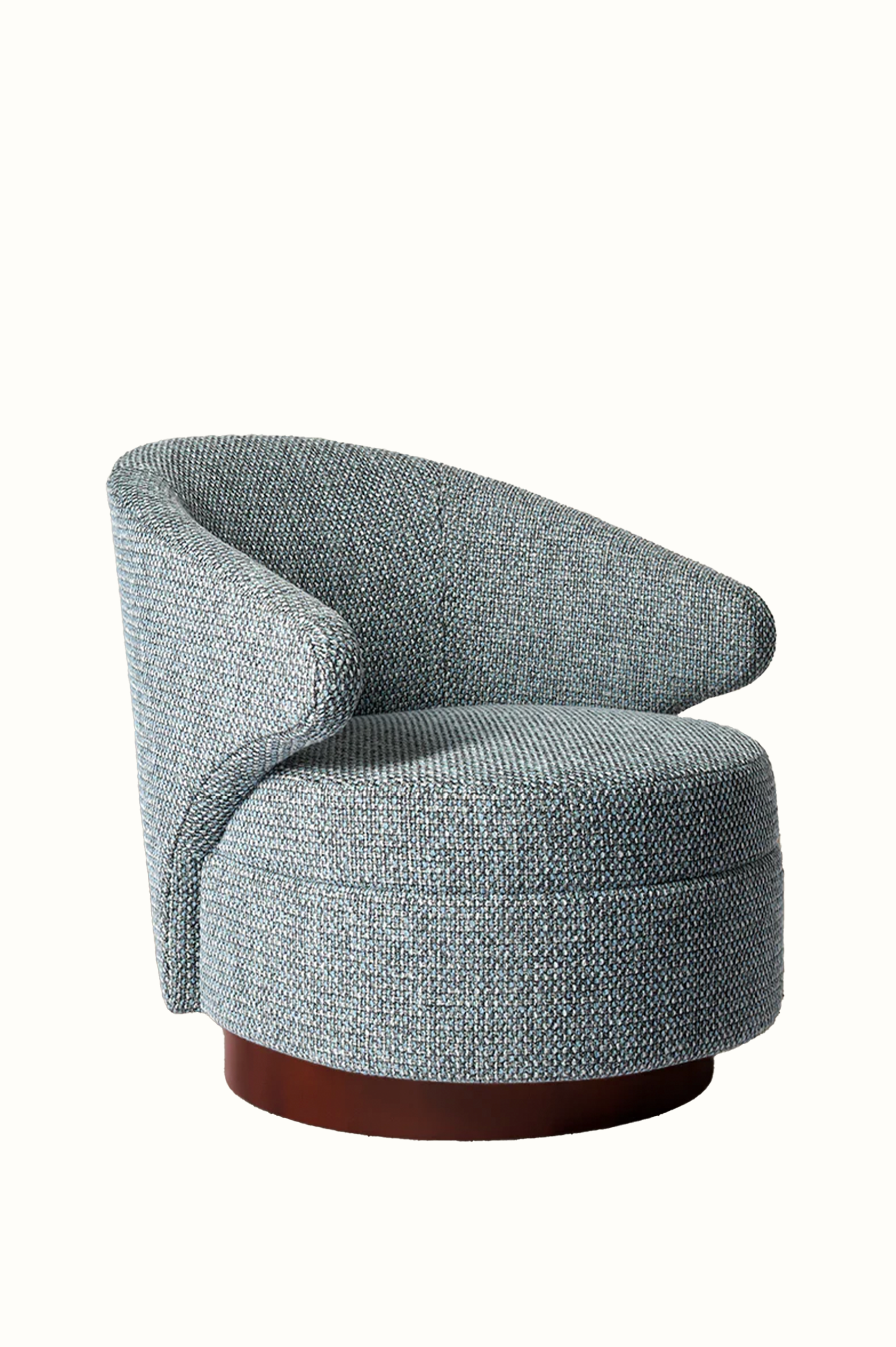 Blue Swivel Armchair
