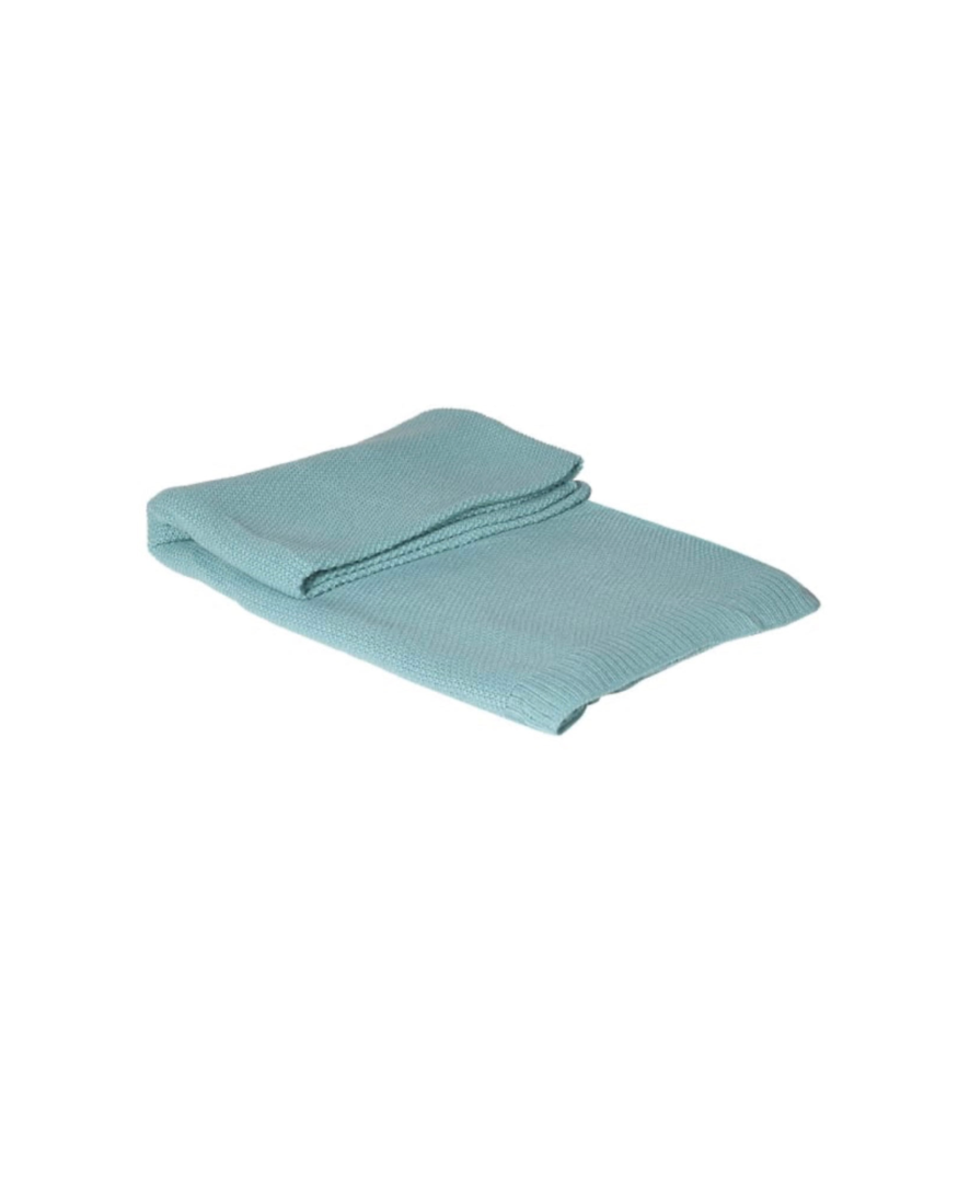 Aqua Knitted Throw