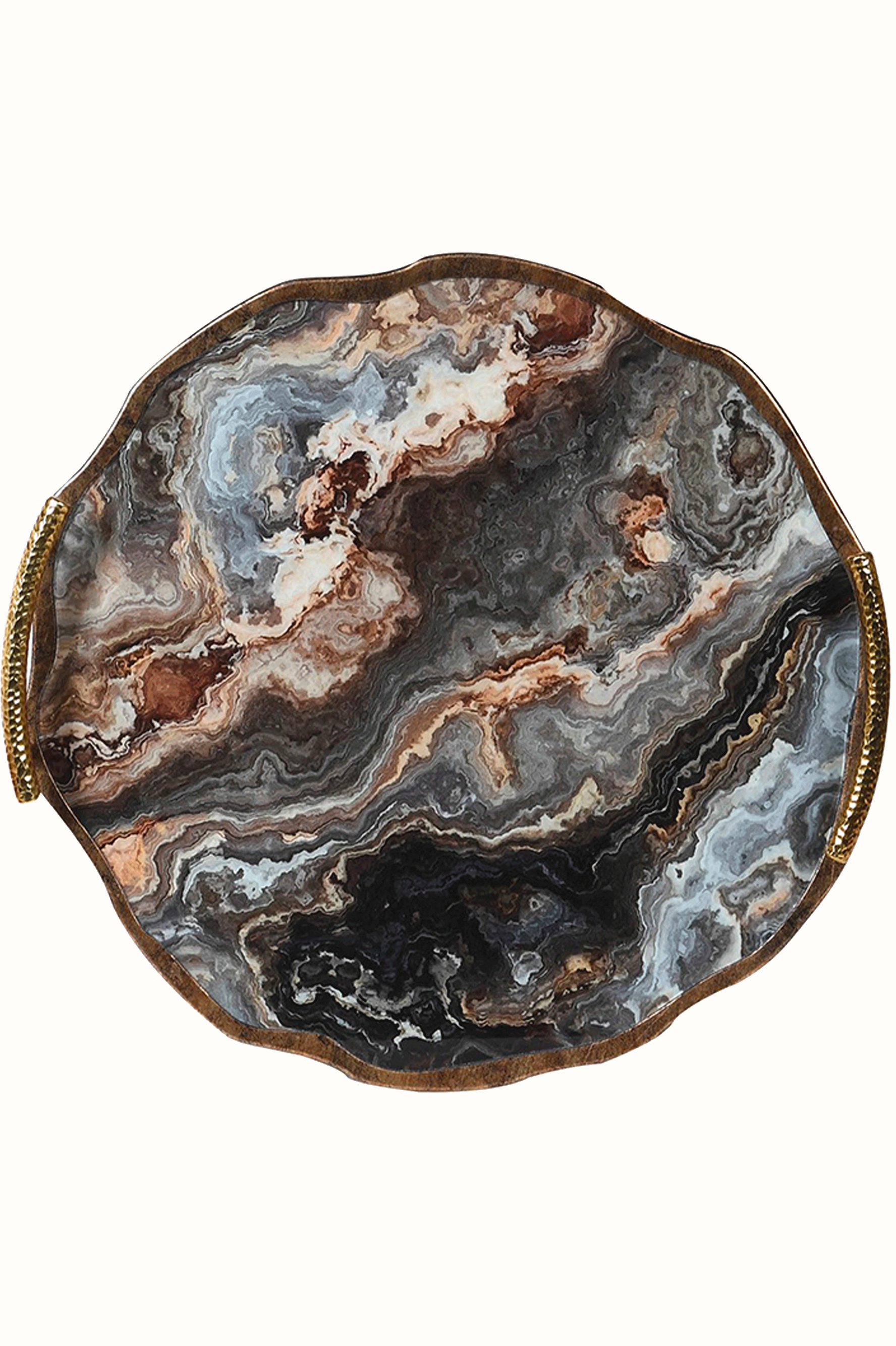 Marble Effect Flat Tray