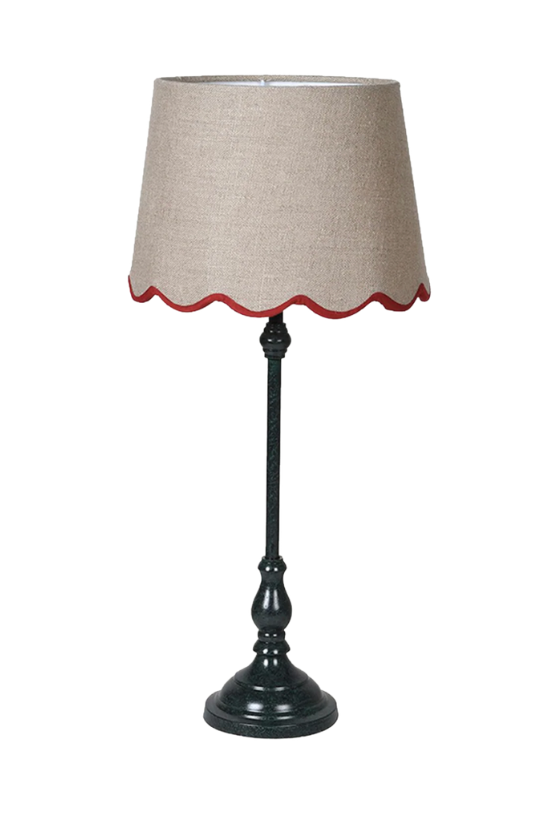 Table Lamp with Scalloped Shade