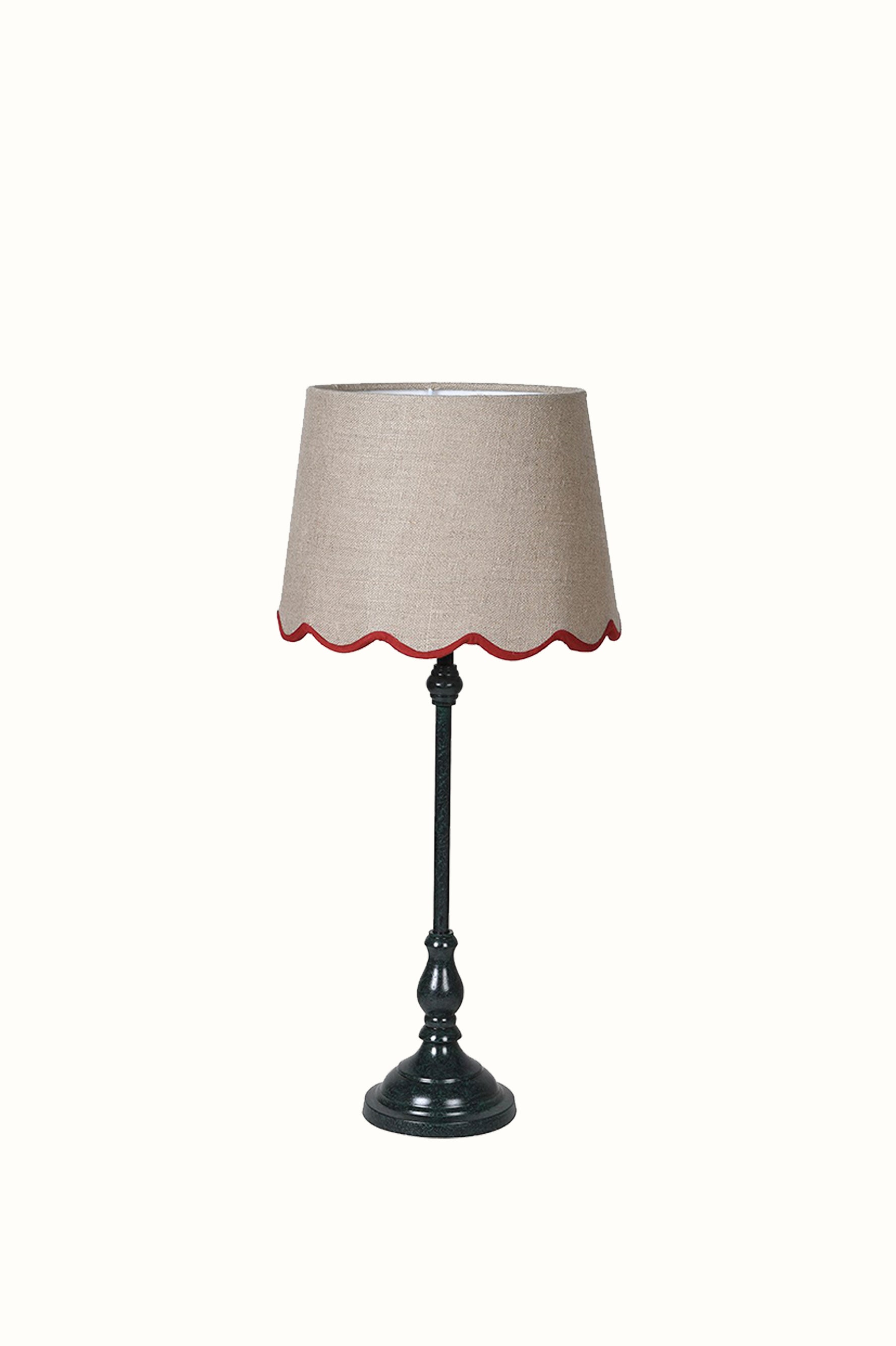 Table Lamp with Scalloped Shade