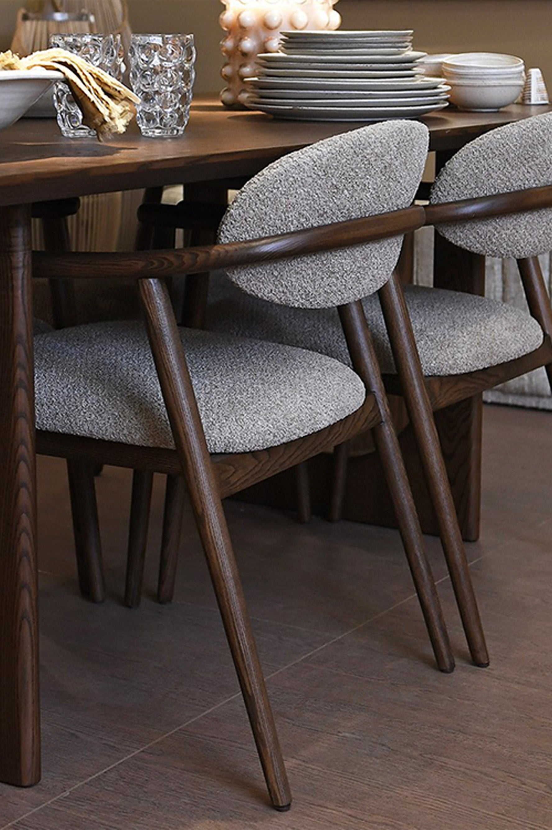 Mid Century Modern Upholstered Dining Chair