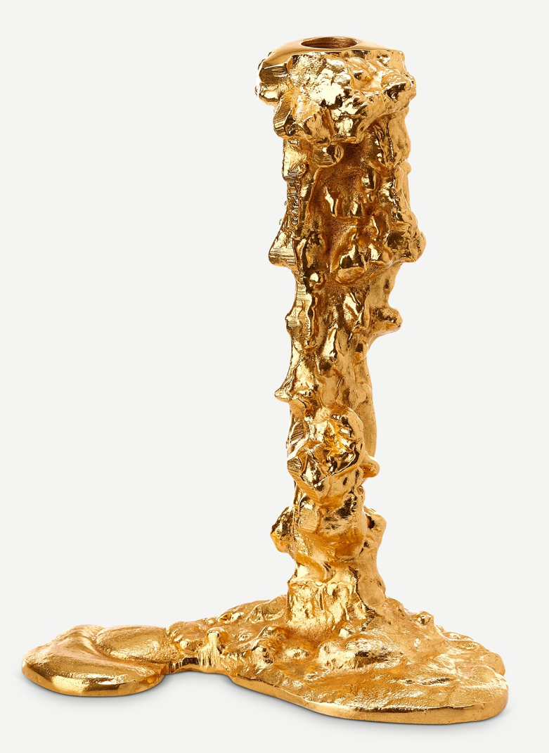 Drip Candle Holder - Gold
